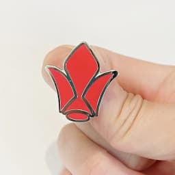 red logo enamel pin Japanese anime metal badge brooches otaku gifts Menss