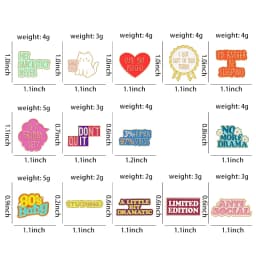 Cute But Psycho Enamel Pin 80s Baby No More Drama Is It Friday Yet Stu(Dying) Brooches Collar Badge Fun Quotes Jewelry Gift
