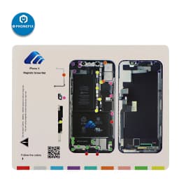 Pofessional Magnetic Screw Mat Work Guide Pad for iPhone 15 14 13 12 11 Pro Max X XS MAX Technician Disassembly Repair Tools Mat