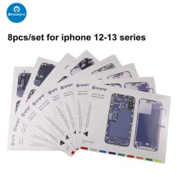 Pofessional Magnetic Screw Mat Work Guide Pad for iPhone 15 14 13 12 11 Pro Max X XS MAX Technician Disassembly Repair Tools Mat