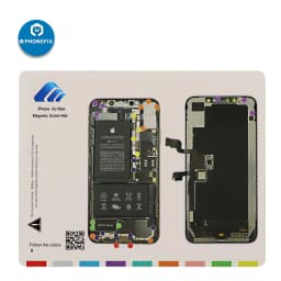 Pofessional Magnetic Screw Mat Work Guide Pad for iPhone 15 14 13 12 11 Pro Max X XS MAX Technician Disassembly Repair Tools Mat