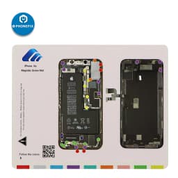 Pofessional Magnetic Screw Mat Work Guide Pad for iPhone 15 14 13 12 11 Pro Max X XS MAX Technician Disassembly Repair Tools Mat