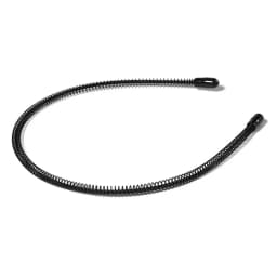Unisex Metal Wavy Spring Hair Hoop Black Non Slip Outdoor Sports Headbands For Women Men Simple Hairband Face Washing Headdress