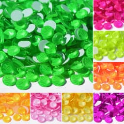 YANRUO 2058 Non Electric Neno Rhinestones Non Hot fix Fluorescent Shiny Crystal For Nails Art Decoarion Crystals