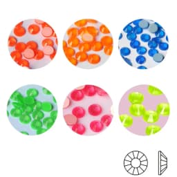 YANRUO 2058 Non Electric Neno Rhinestones Non Hot fix Fluorescent Shiny Crystal For Nails Art Decoarion Crystals