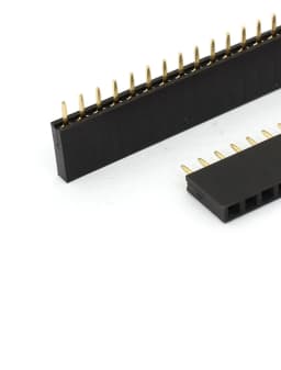 10PCS 2.54mm 1X40P Female Header Single Row Straight 0.1" Pitch 40 Pin 3.5mm 5mm 5.7mm 6.8H 7.1mm 8.5mm Plastic height optional
