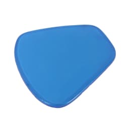 Motorcycle Accessories Gel Seat Cushion Flexible 27*25.5*1CM Soft Comfortable Shock Absorption Blue Slim Body Shape Adhesive
