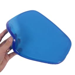 Motorcycle Accessories Gel Seat Cushion Flexible 27*25.5*1CM Soft Comfortable Shock Absorption Blue Slim Body Shape Adhesive