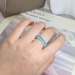 Retro Shape Rings for Women Green Zircon Sliver Color Jewelry Ring Classic Wedding Engagement Full Drill Jewelry Love Ring