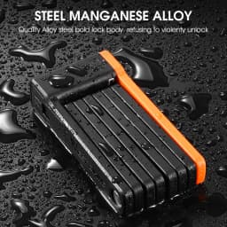 WEST BIKING Foldable Bicycle Lock Security Anti-theft Cycling Lock MTB Road Bicycle Accessories Scooter Electric Bike Chain Lock