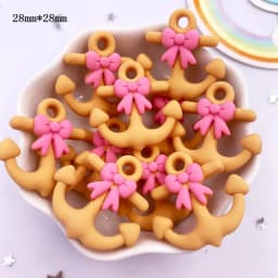 Resin Kawaii Colorful Cartoon Tower Ship Swimming Circle Cat Flatback Stone Sandy Beach Figurine 10PCS Scrapbook DIY Decor Craft