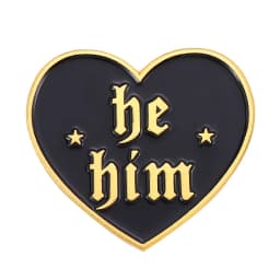 My Pronouns Enamel Pins Cats Butterfly He Him She Her They Them Brooches Lapel Metal Badges Fashion Jewelry Gifts Drop Shipping