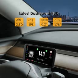 Vjoycar 6.2'' Inch Dashboard Cluster Instrument Model 3 Y HUD Screen HD LCD Speedometer For Tesla Modification Car Accessories