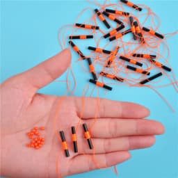 150PCS Bobber Stops Slip Bobber Stop Bobber Stoppers for Fishing Line with Fishing Beads Saltwater/freshwater fishing tackle