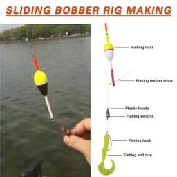 150PCS Bobber Stops Slip Bobber Stop Bobber Stoppers for Fishing Line with Fishing Beads Saltwater/freshwater fishing tackle