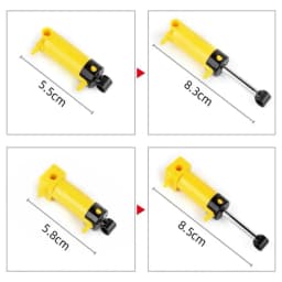 MOC Technical Hose Air Pump Tank Push Rod Putter Switch Piston Compatible With legoeds Pneumatic Parts 9641 42043 47225 61904