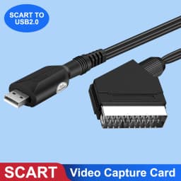 USB 2.0 Video Capture Card SCART to USB Adapter VHS DVD DVR SCART Video to USB2.0 Capture Card Audio Video Capture Easy Cap