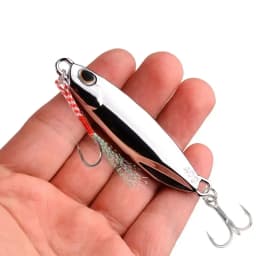 10pcs Fishing Lures Set Jigs 20G 30G 40G Jigbait Fishing Lure Silver Plating Shore Cast Decoys Metal Bait Artificial Pesca Lure