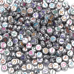 100pcs/lot Heart Acrylic Letter Beads Colorful Alphabet Loose Spacer Beads For Jewelry Making DIY Handmade Bracelet Necklace