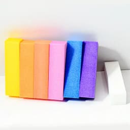 2/5/10Pcs Colorful Buffing Sanding File Block Pedicure Manicure Care Nail Art Sponge Buffer Block Polish Manicure Pedicure Tools