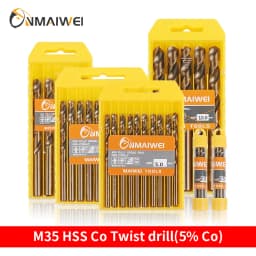 5-10pcs 1-13mm HSS M35 Cobalt Twist Drill Bit Set Solid Tungsten Bits For Stainless Steel Aluminum Iron Wood Metal Drill bits