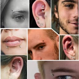 Crystal Eyebrow Piercing Curved Barbell Daith Stud Earring Helix Jewelry Rook Cartilage Tragus Earrings Eyebrow Ring Labret Stud