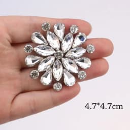 Luxury Rhinestone Decals Iron on Patches for Clothing Crystal Glass Decals Diy Clothing Accessories Rhinestone Patch