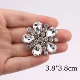 Luxury Rhinestone Decals Iron on Patches for Clothing Crystal Glass Decals Diy Clothing Accessories Rhinestone Patch