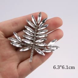 Luxury Rhinestone Decals Iron on Patches for Clothing Crystal Glass Decals Diy Clothing Accessories Rhinestone Patch