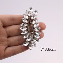 Luxury Rhinestone Decals Iron on Patches for Clothing Crystal Glass Decals Diy Clothing Accessories Rhinestone Patch