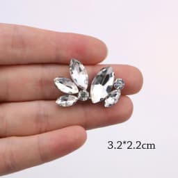 Luxury Rhinestone Decals Iron on Patches for Clothing Crystal Glass Decals Diy Clothing Accessories Rhinestone Patch