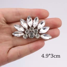 Luxury Rhinestone Decals Iron on Patches for Clothing Crystal Glass Decals Diy Clothing Accessories Rhinestone Patch