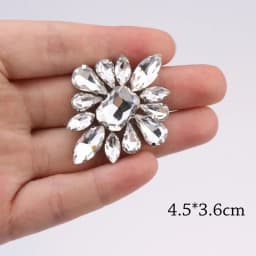 Luxury Rhinestone Decals Iron on Patches for Clothing Crystal Glass Decals Diy Clothing Accessories Rhinestone Patch