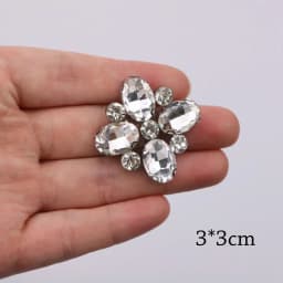 Luxury Rhinestone Decals Iron on Patches for Clothing Crystal Glass Decals Diy Clothing Accessories Rhinestone Patch