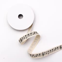 15mm" 5/8" 10M/lot Black Musical notes printed materials Cotton Ribbon DIY Sewing Wedding Decoration handmade hair accessories
