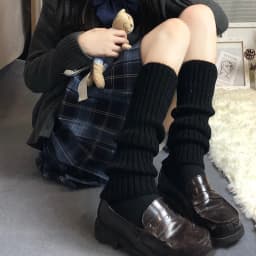 Gothic Women's Striped Leg Warmers Lolita Long Socks Knitted Leggings Japanese Sweets Winter Socks Kawaii Arm Ankle Warmers