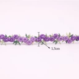 2yards of 1.5cm Beautiful Colorful Lace Knitted Fabric 3d Flowers Lace Ribbon Dress Collar Hats Headwear Sewing Trimming Decor