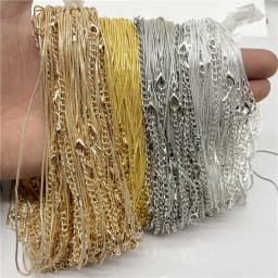Wholesale Chain Rope Lobster Clasp Diy Jewelry Making Round Snake Necklace Accessories Free Shipping 60Pcs