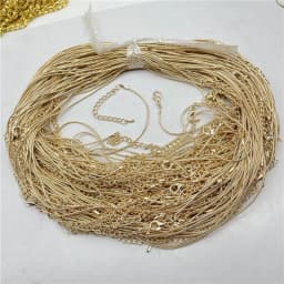 Wholesale Chain Rope Lobster Clasp Diy Jewelry Making Round Snake Necklace Accessories Free Shipping 60Pcs