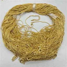 Wholesale Chain Rope Lobster Clasp Diy Jewelry Making Round Snake Necklace Accessories Free Shipping 60Pcs