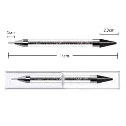 1Pc Dual Head Rhinestones Pick Tool Acrylic Metal Dotting Wax Pen Rhinestones Gem Picker Crystal Picking Nail Art Studs Dotter