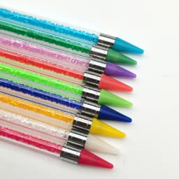 1Pc Dual Head Rhinestones Pick Tool Acrylic Metal Dotting Wax Pen Rhinestones Gem Picker Crystal Picking Nail Art Studs Dotter