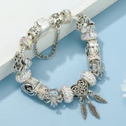 BAOPON Silver Plated Charm Bracelet For Women Men With MOM ALWAYS Beads Bracelet Bangles Jewelry Gift Wholesale Dropshipping