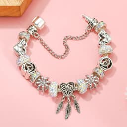BAOPON Silver Plated Charm Bracelet For Women Men With MOM ALWAYS Beads Bracelet Bangles Jewelry Gift Wholesale Dropshipping