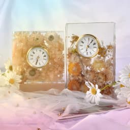 New 3D Clock Epxoy Silicone Mold Hexagonal Square Arch Clock Ornament Home Decoration Resin Silicone Mold