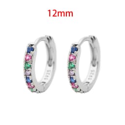 2PCS New Stainless Steel Cubic Zirconia Chain Stud Earrings For Women Non-Piercing Ear Clip Ear Cuff Earring Cartilage Jewelry