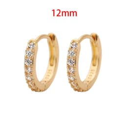 2PCS New Stainless Steel Cubic Zirconia Chain Stud Earrings For Women Non-Piercing Ear Clip Ear Cuff Earring Cartilage Jewelry