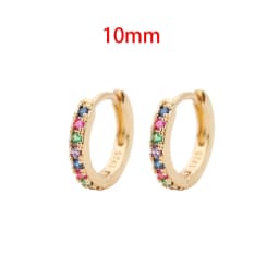 2PCS New Stainless Steel Cubic Zirconia Chain Stud Earrings For Women Non-Piercing Ear Clip Ear Cuff Earring Cartilage Jewelry