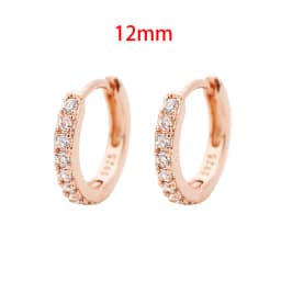2PCS New Stainless Steel Cubic Zirconia Chain Stud Earrings For Women Non-Piercing Ear Clip Ear Cuff Earring Cartilage Jewelry