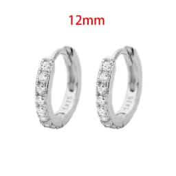 2PCS New Stainless Steel Cubic Zirconia Chain Stud Earrings For Women Non-Piercing Ear Clip Ear Cuff Earring Cartilage Jewelry